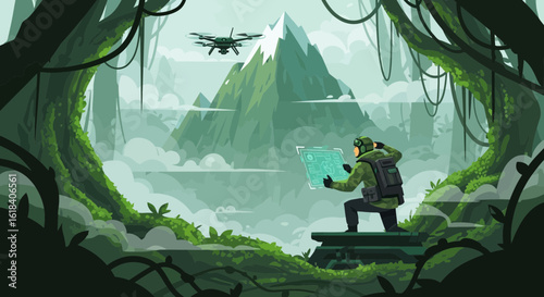 Exploring Remote Wilderness Using Drone And Augmented Reality