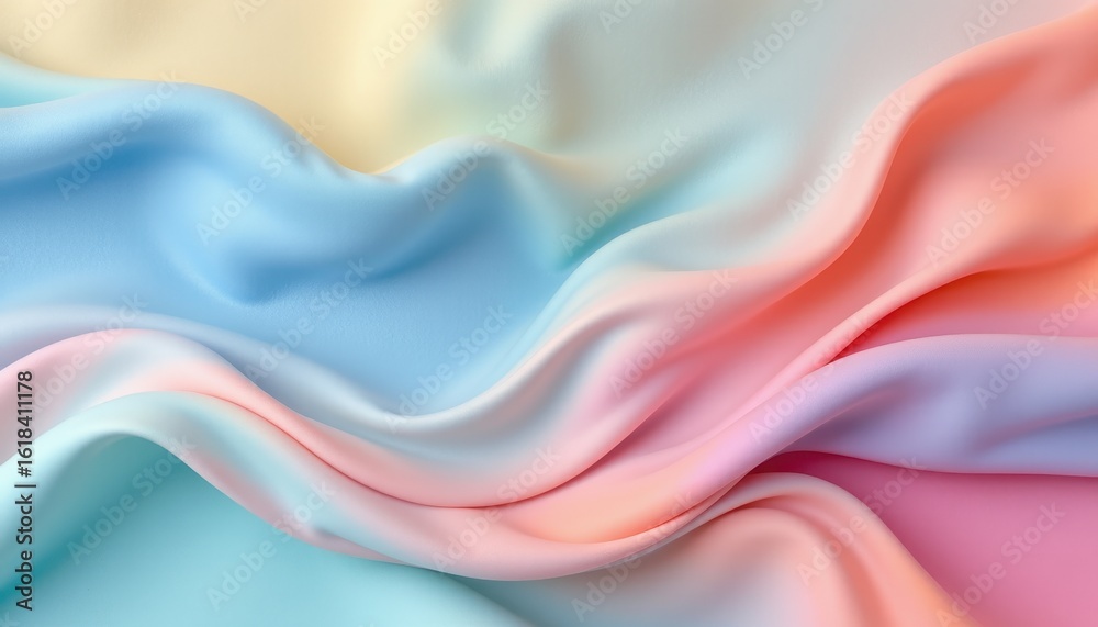 Obraz premium minimal washed pastel composition with flowing subtle color shifts ideal for modern product presentations
