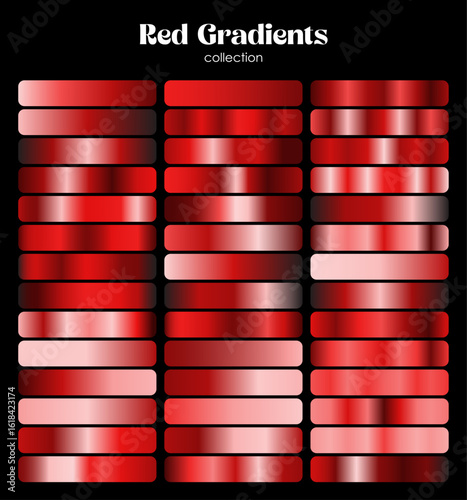Red Gradient Vector Pack – Bold and Powerful Shades