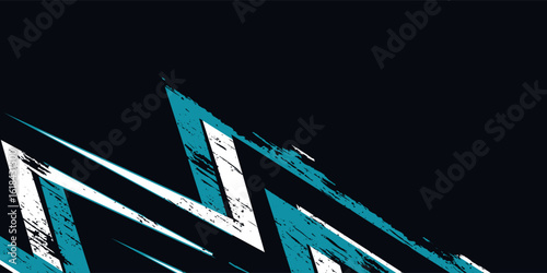 Abstract grey blue sports racing concept. Grunge banner background illustration