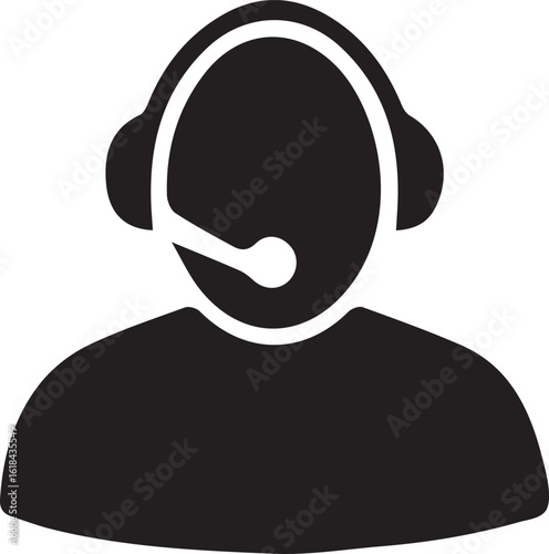 Customer Service Agent Icon a Symbol of Support and Assistance Professionalism and Communication for Business and Help Desks