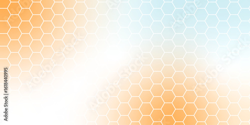 Abstract background with honeycombs seamless pattern hexagon.Modern simple style hexagonal graphic concept. vector illustration Science technology and medical concept hexagon on transparent background