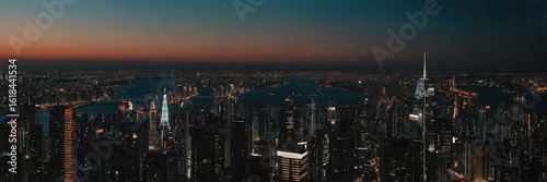Panorama - Nighttime metropolis