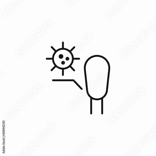 person virus isolation icon sign vector