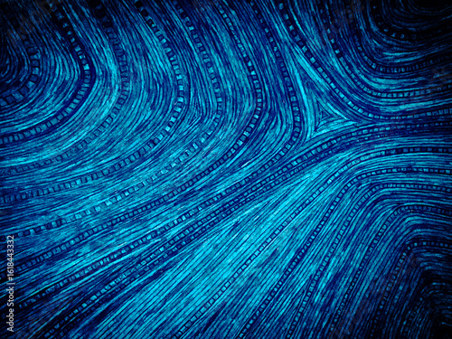 hand drawn texture, blue geometric abstract background