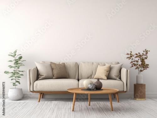 Minimalist living room scene (11)