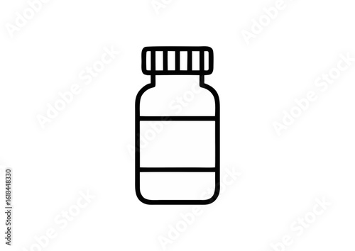 vaccine vial with a label 