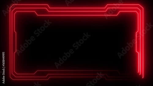 live streaming neon text frame animation box frame neon frame live streaming game live Stream overlay animation for live streaming video Titles 4k motion video 