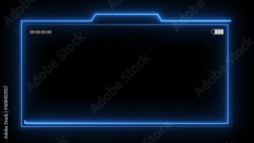 live streaming neon text frame animation box frame neon frame live streaming game live Stream overlay animation for live streaming video Titles 4k motion video 
