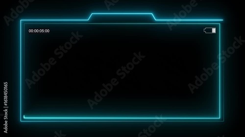 live streaming neon text frame animation box frame neon frame live streaming game live Stream overlay animation for live streaming video Titles 4k motion video 
