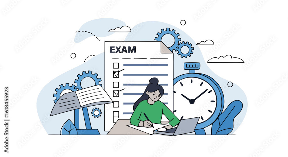 Obraz premium Mastering Your Exams Effective Study Strategies for Academic Success