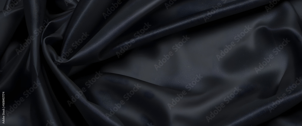 Obraz premium Black Silk Embroidery