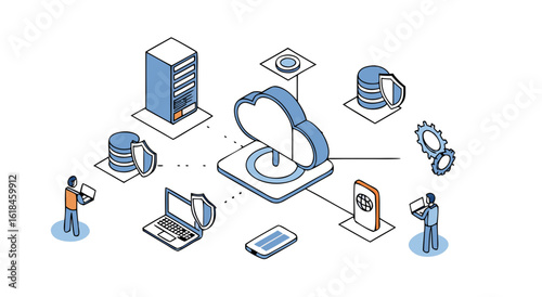Secure Cloud Computing Architecture for Business Operations and Data Management