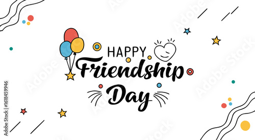 Happy friendship day celebrating bonds of true connection and lasting companionship