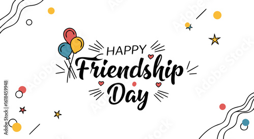 Happy friendship day celebrating bonds of true connection and lasting companionship