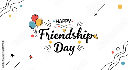 Happy friendship day celebrating bonds of true connection and lasting companionship