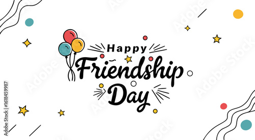 Happy friendship day celebrating bonds of true connection and lasting companionship