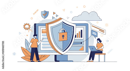 Digital security protection for modern business operations and data privacy assurance
