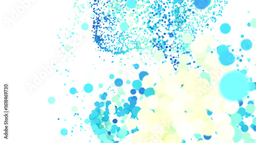 Wallpaper Mural Beautiful abstract background with blue and white particles. Perfect for websites, presentations, and more. Torontodigital.ca