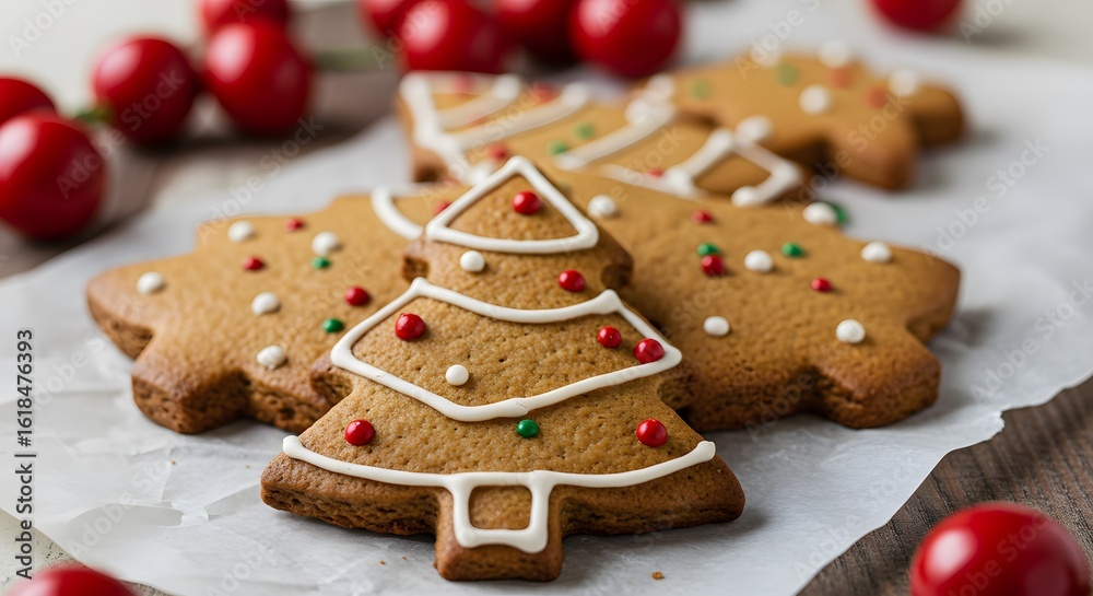 Fototapeta premium Tree gingerbread cookies