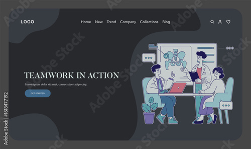 Journey Of A Healthcare Hero. Flat Vector Illustration