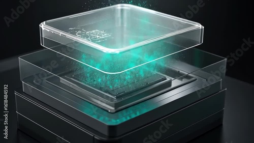 Futuristic Tech Chip: Advanced Microchip Innovation