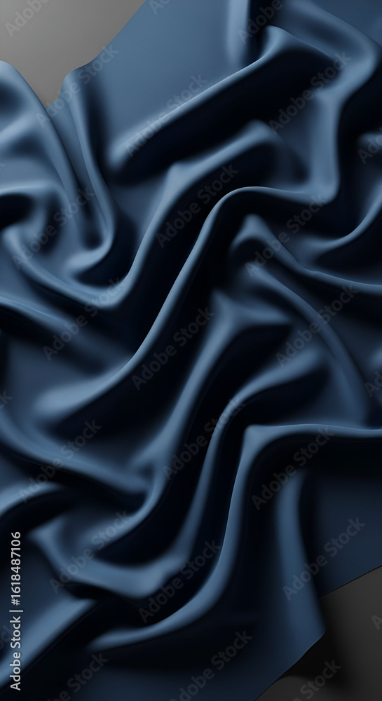 Obraz premium blue satin fabric texture background