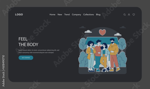Family days at home. Flat Vector Illustration