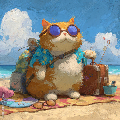 Cat Beach Day