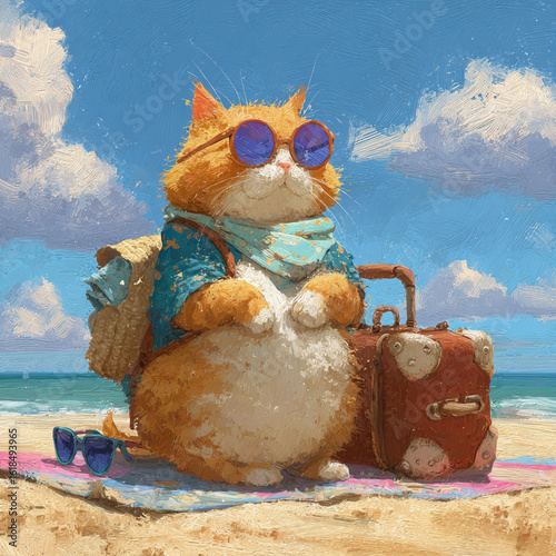 Cat Beach Day