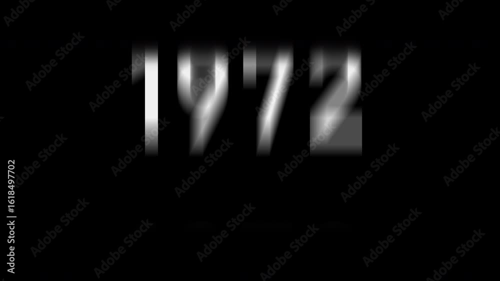 animation of years counter spinning from 1925 to 2025, smooth transition, white numbers on black background, retro to modern timeline effect, useful for history, decades or time progression concepts