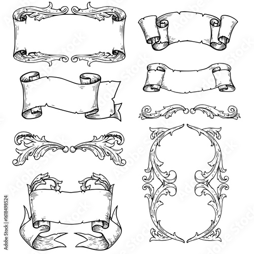 set of vintage frames