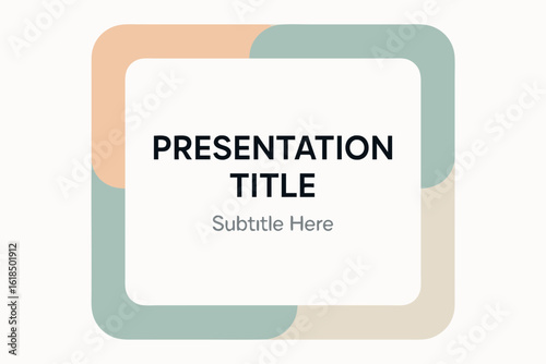 Presentation Title Slide: A clean and modern slide design, ideal for presentations. This slide, a key asset for business and educational purposes.