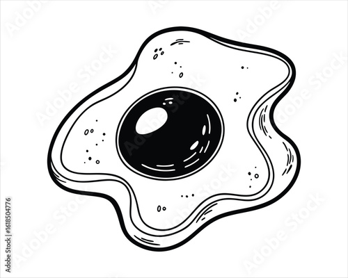 Fried Egg Illustration