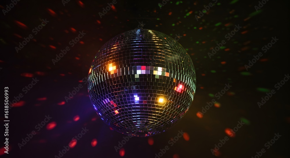 Obraz premium Glitter ball on dark