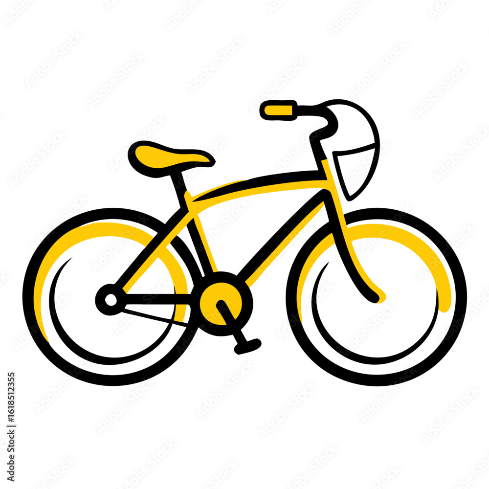 Fototapeta premium Bicycles Available – Hand Drawing Icon for Web and Graphic Design