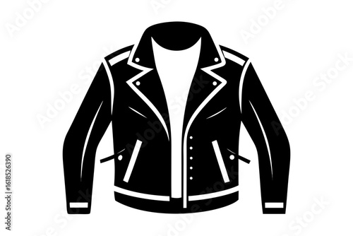 Vector illustration of a warm winter coat, jacket, and shirt, a casual apparel design