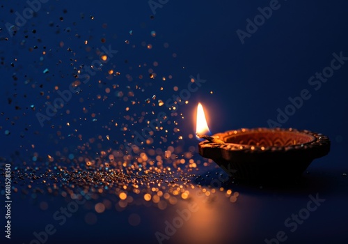 Diwali Flame Metallic Dust