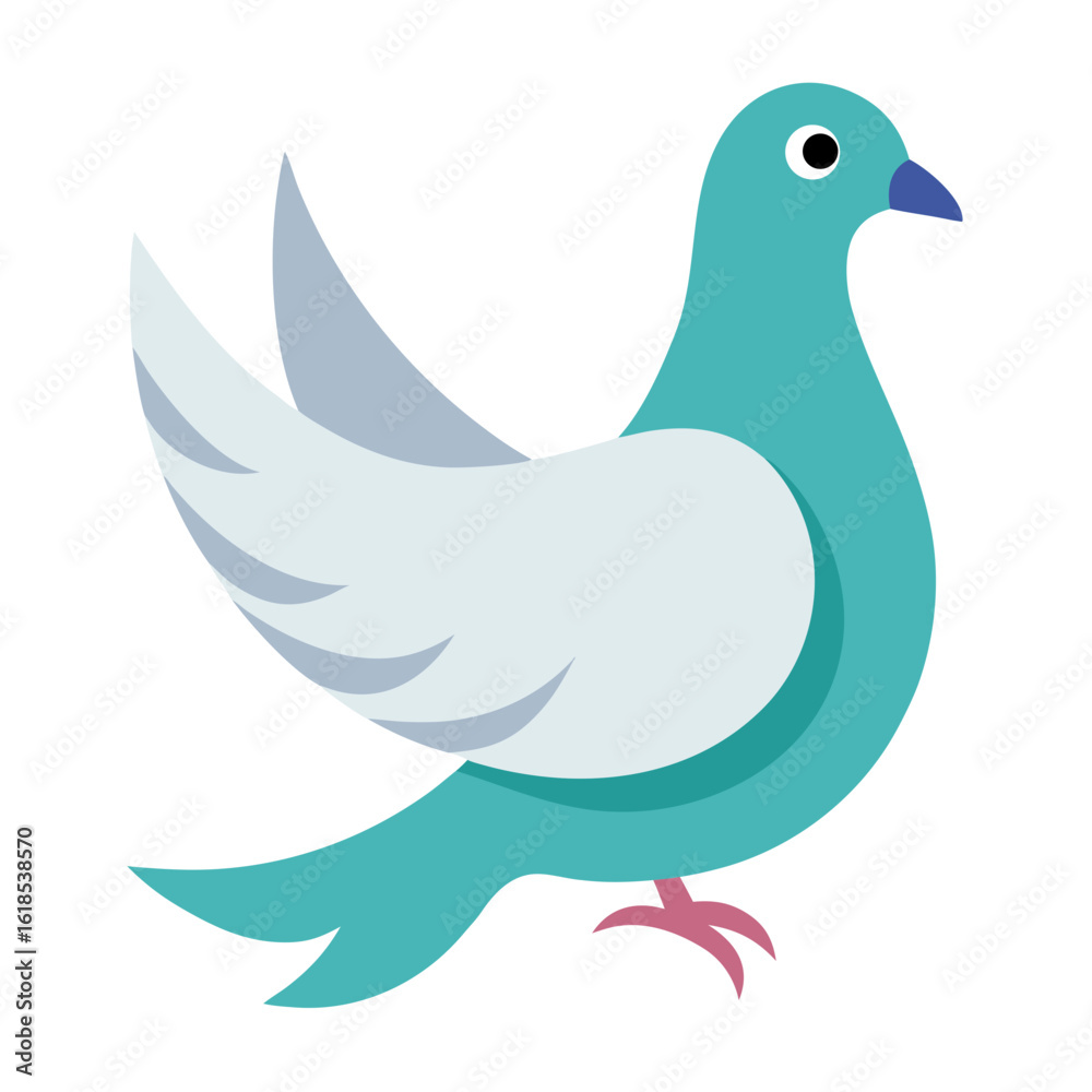 Obraz premium vector illustration of dove