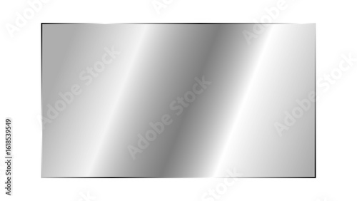 Crystal clear transparent glass panel. Glossy and shiny glass plate with realistic light glare and reflection, suitable for laptop, TV screen or display mockups. Vector illustration.