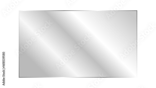 Crystal clear transparent glass panel. Glossy and shiny glass plate with realistic light glare and reflection, suitable for laptop, TV screen or display mockups. Vector illustration.