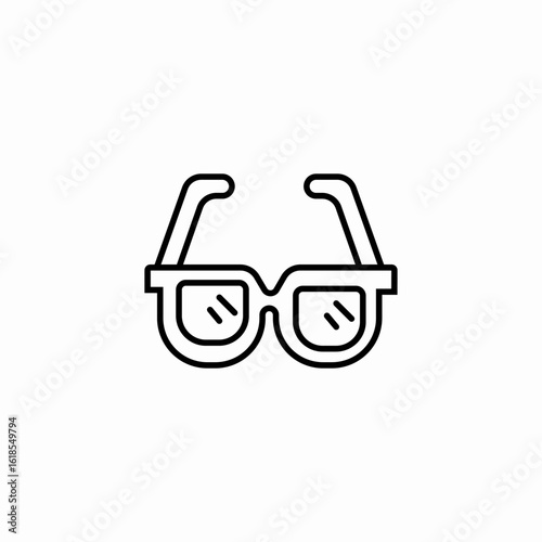 eyeglasses reading vision sunglasses icon sign vector