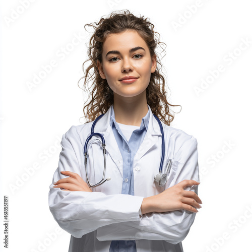 Wallpaper Mural female doctor with stethoscope Torontodigital.ca