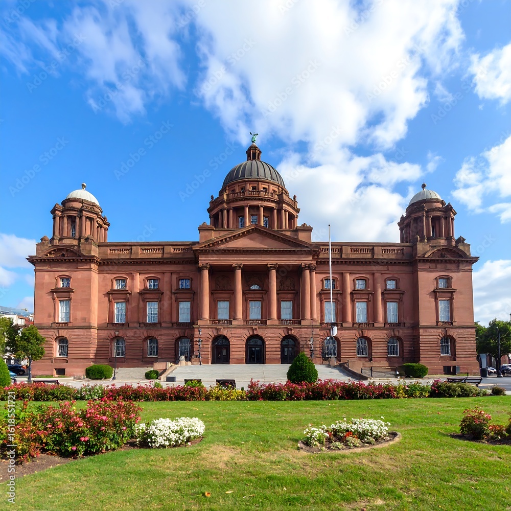Obraz premium City hall building in a park