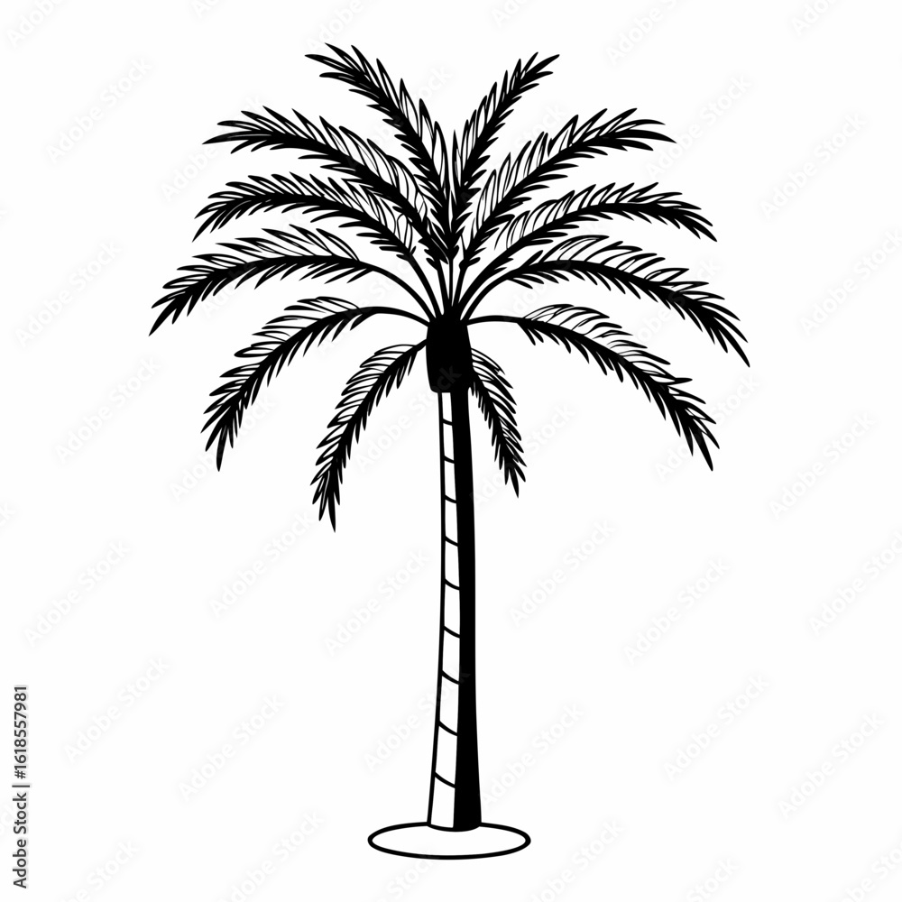 Obraz premium Date Palm Icon Vector