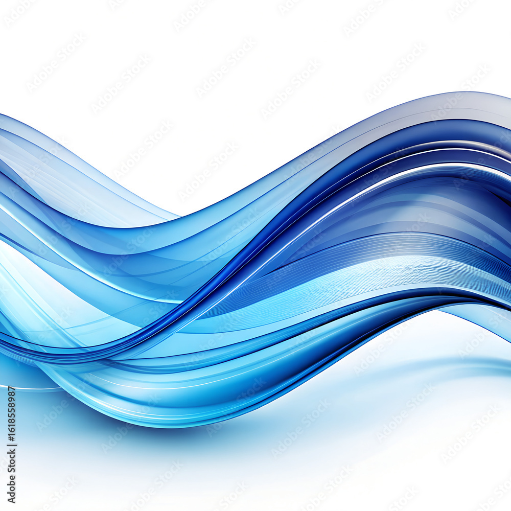 Naklejka premium abstract blue wave background