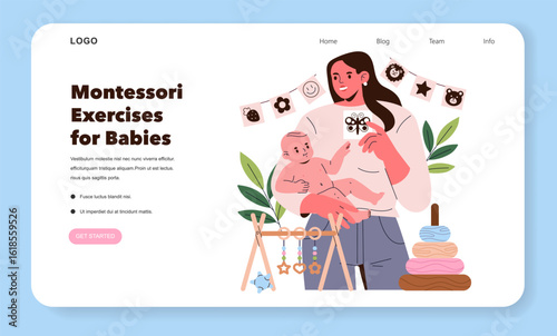 Montessori Activities for Babies with Interactive Play