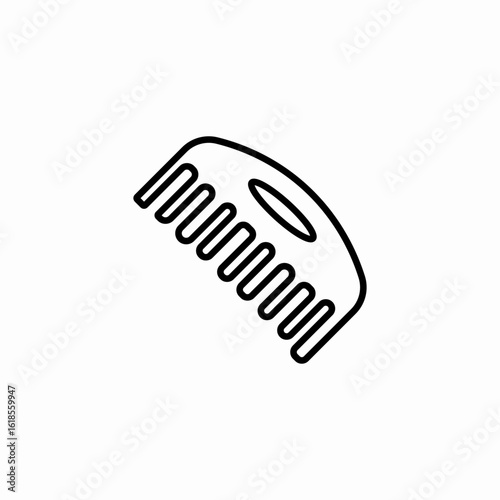 hair comb tool icon sign vector