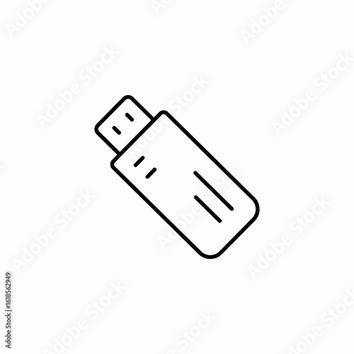 usb drive icon icon sign vector