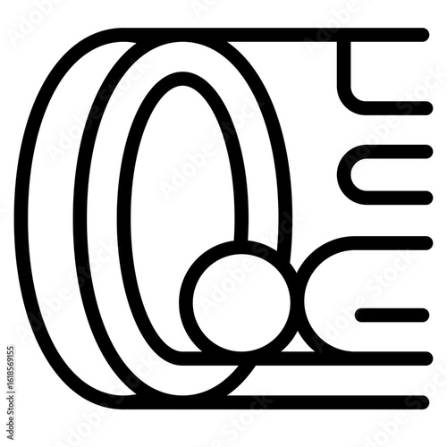 CT scan icon vector illustration